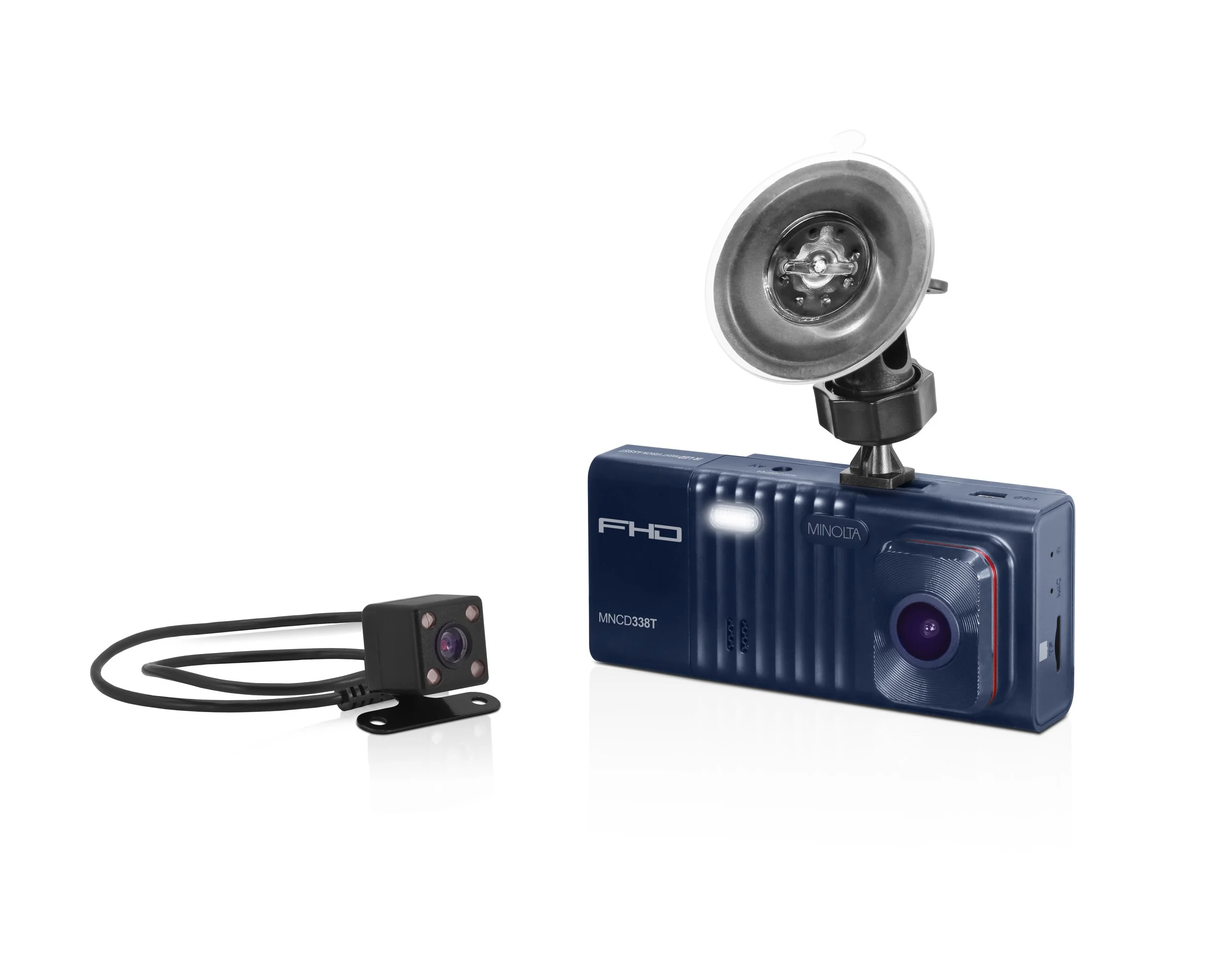 MNCD338T 3-Channel 1080P Dash Camera w/3.0